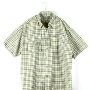 Natural Gear Casual Button Front Short Sleeve